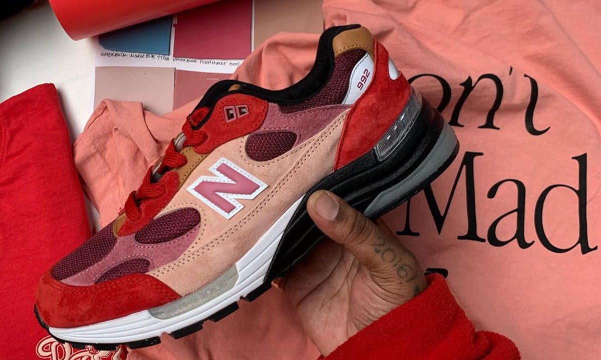 new balance red and pink